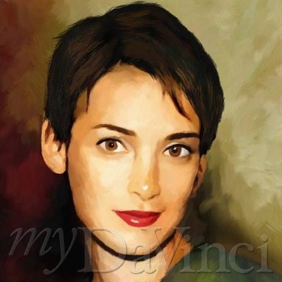 Winona Ryder Oil Painting Giclee - myDaVinci